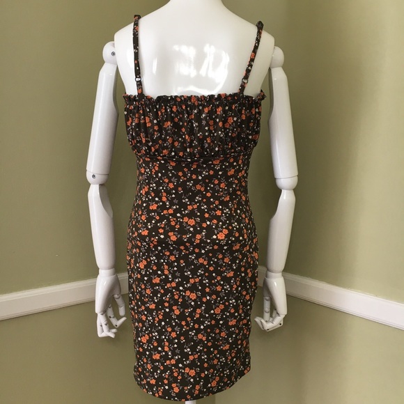 Bailey Blue Ditsy Tank Dress, Olive Rust - Picture 4 of 8